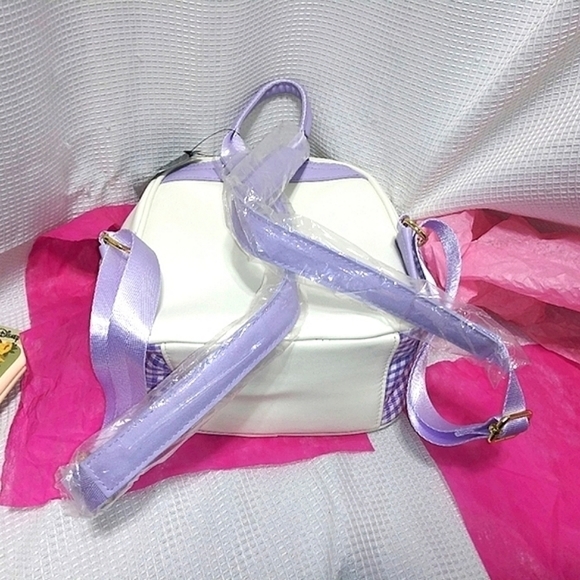 Disney Her Universe Alice In Wonderland Gingham BACKPACK Bag Embroidered NWT - Picture 11 of 11
